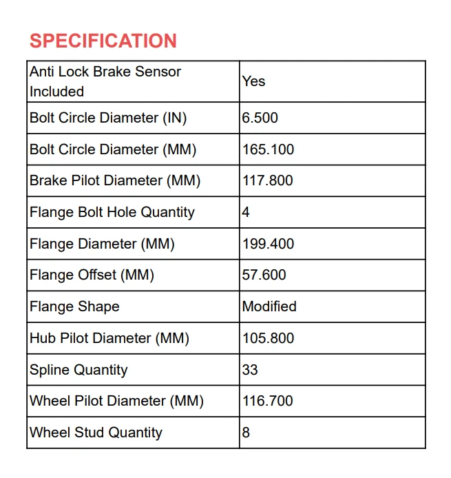 Par de bujes de cojinete de rueda delantera para Chevrolet Silverado 2500 3500 HD 2007 2008-2010 Foto 3 de 4
