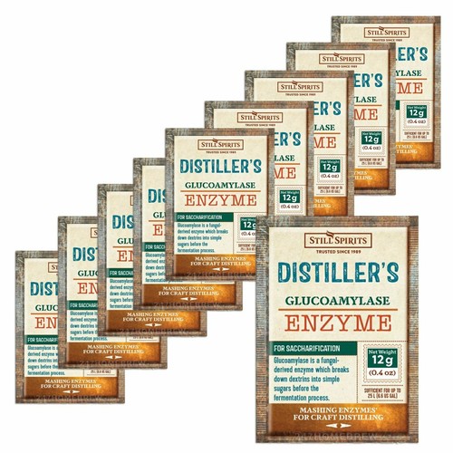 10x Still Spirits Distillers Glucoamylase Enzym 12g für 25L Gluco-Amylase