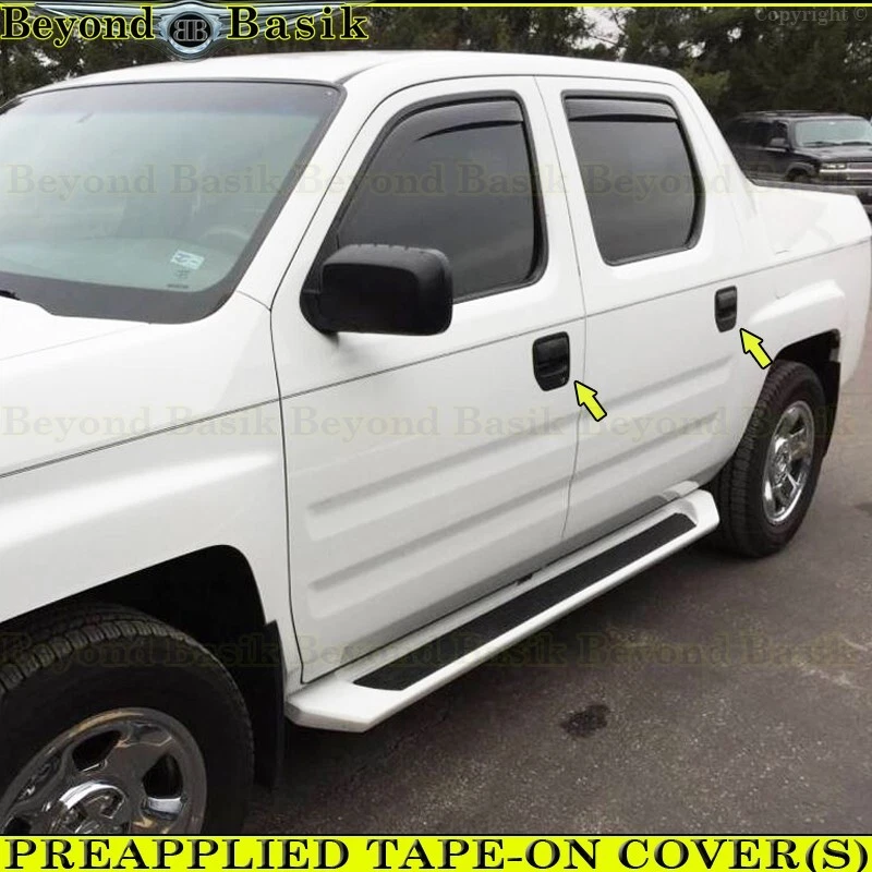 Honda Ridgeline 2006 2007 2008-2012 2013 2014 4 puertas negro brillante manija de puerta cubiertas Foto 3 de 4