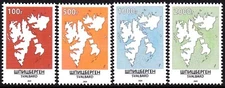 SVALBARD SPITSBERGEN 2020 DEFINITIVES MAPS MNH LOCAL STAMPS