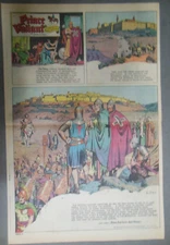 Prince Valiant Sunday #917 by Hal Foster from 9/5/1954 Rare Splash Page Size !