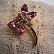 Annaleece by divine CRYSTAL DRAGON FLY PIN