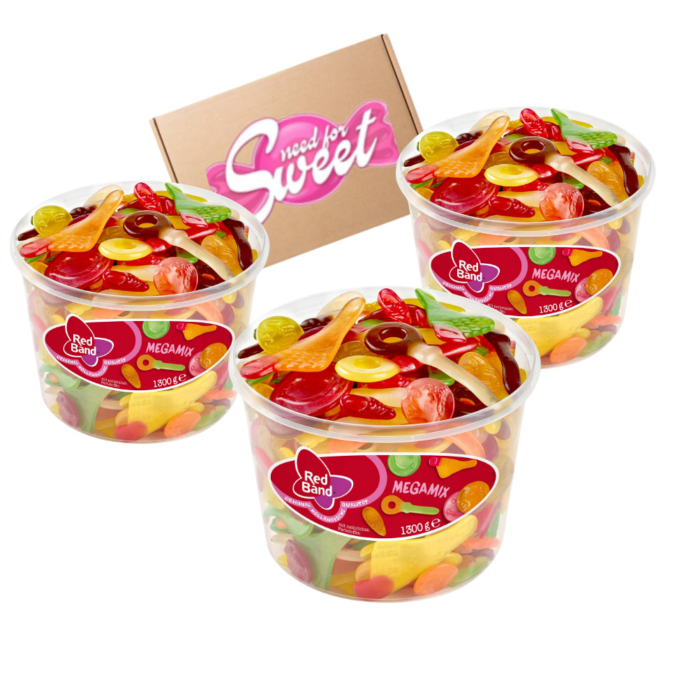 3x Red Band Mega Mix 1,3 kg 150ST