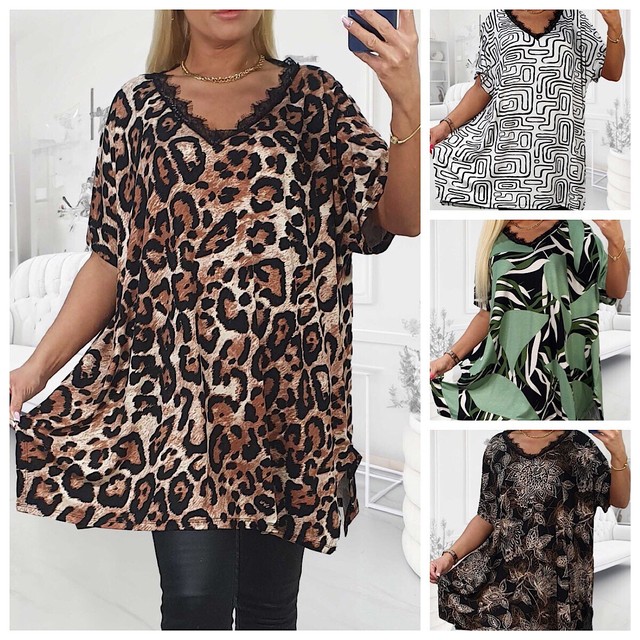 Camiseta mujer, blusa, túnica, talla 50/52, 54/56, nueva con etiqueta