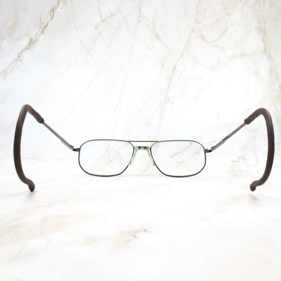 Stetson 229 Zyloware 058 Eyeglasses Frame Men's Silver Metal Full Rim Aviator - Image 4 of 4