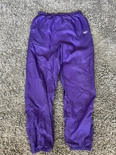 ASICS Men's Purple Joggers tracksuits 90s Vintage Classic Sweatpants sz M