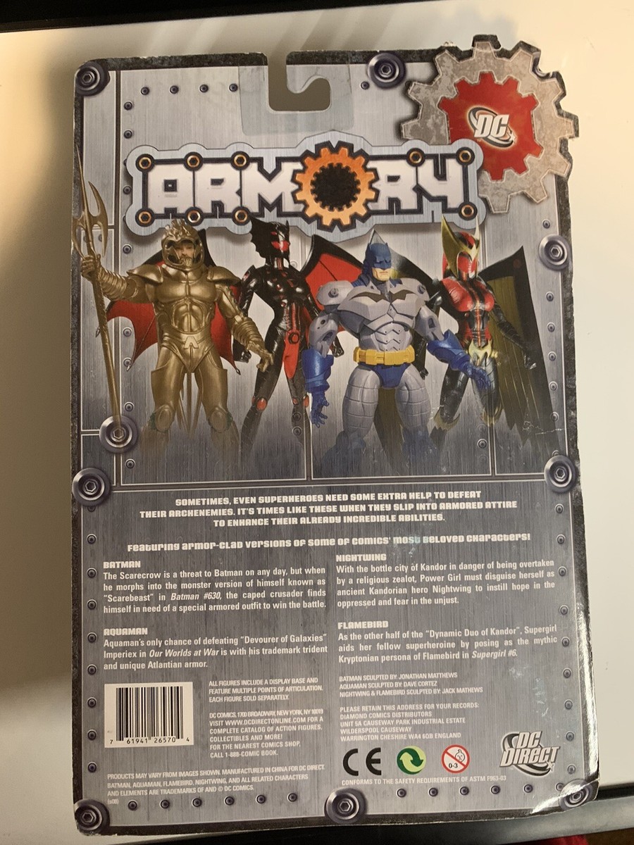 DC Armory Series 1: Batman (Armored) Action Figure - Figura Batman Corazzato Con Elmetto Rimovibile, Serie Da Collezione