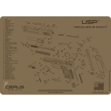 For Heckler & Koch HK USP CG PRO Armorers Gun Cleaning Bench Mat FDE 