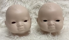 Vintage Grace S. Putman Germany Bisque Doll Heads LOT of 2 Not Painted DIY Craft