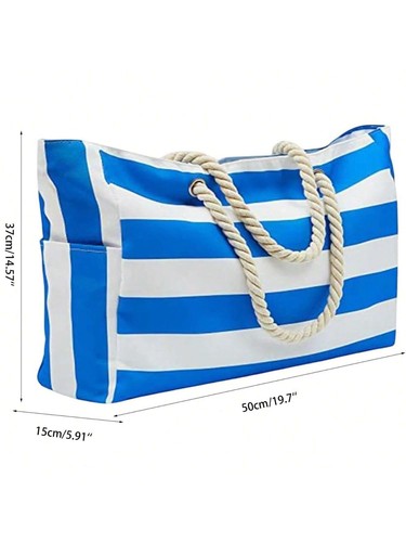 Extra Large Beach Bag for Women with Zipper Waterproof Beach Tote Bags with Zip - Picture 16 of 39