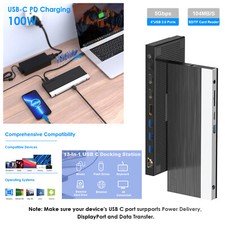 Wavlink 13-in-1 USB-C Triple Display Dock 100W PD 4K 60Hz Ethernet for Mac/Win