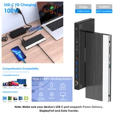 Wavlink 13-in-1 USB-C Triple Display Dock 100W PD 4K@60Hz Ethernet for Mac/Win