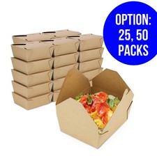 Kraft Paper Take Out Container To Go Boxes Le...