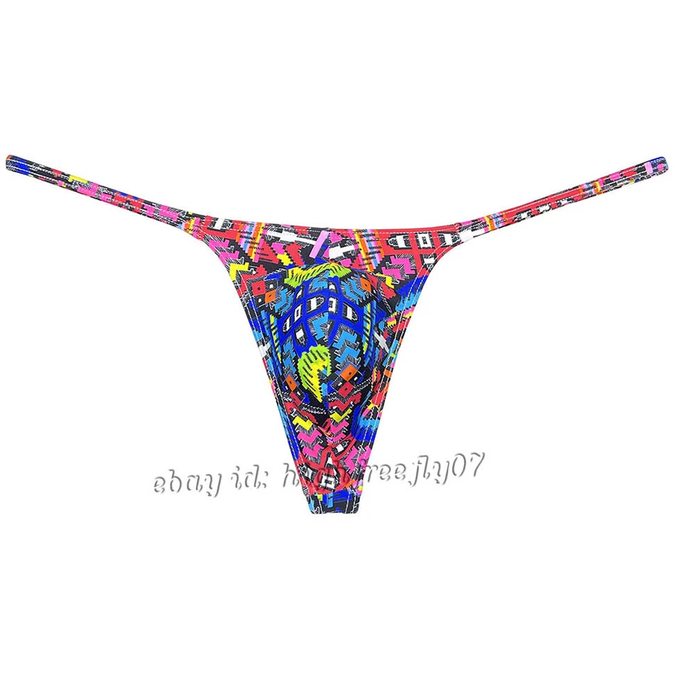 Men Swim Thong Micro G-string Underwear Tiny Waist Sport T-back Slim Pouch Tanga - Image 2 of 4