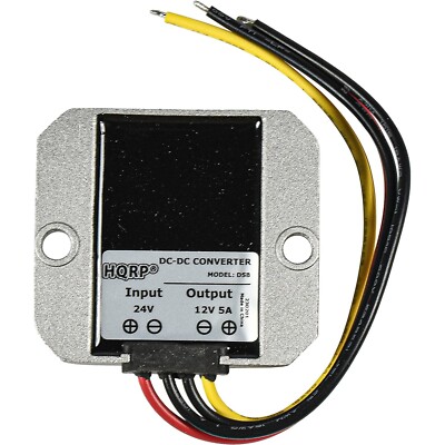 HQRP DC-DC Step Down Converter 24V to 12V 5A 60W Power Supply Adapter Regulator