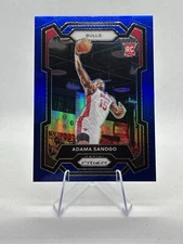 2023-24 Panini Prizm #286 Adama Sanogo Blue Prizm /199 Rookie RC Chicago Bulls