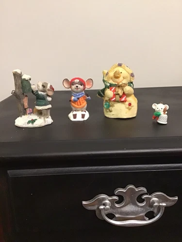 Lot of 4 Christmas Figurines