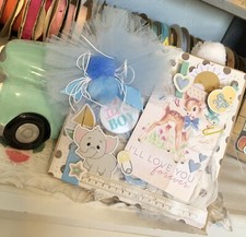   Handmade Baby Boy Scrapbook paper bag Mini Album.