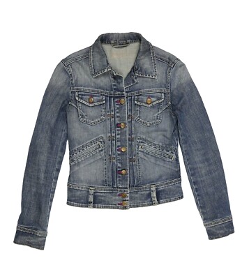 MAVI Jacke  JADA Gr S Jeansjacke Slim Stickerei Blau ×TOP×