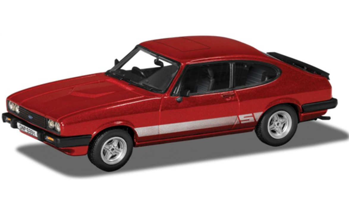 New Release VA10824 Corgi 1:43rd Scale Ford Capri  Mk.3 2.0S Jupiter Red Model.