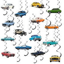 Classic Car Party Decorations Vintage Car Hanging Swirls Vintage Birthday De...