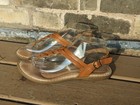 Born Women Light Brown Leather Sandals Strappy, Size 8.5M — photo 1