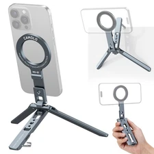 CAMOLO 360° Vacuum Magnetic Tripod Foldable Phone Holder Stand Magsafe Arca US