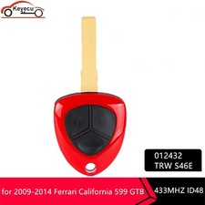 For 2009-2014 Ferrari California 599 Gtb 3button Remote Head Key 012432 Trw S46e