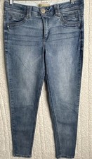 Democracy Women's Jeans Size 10 " Ab " Technology Blue Denim High Rise Skinny