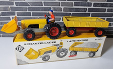 CKO Schaufellader + Anhänger Nr 445A Top erhaltenes Blechspielzeug Vintage Retro