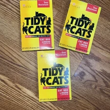 Purina Tidy Cats Litter Box Liners Tear Resistant Lot Of 3  Boxes New