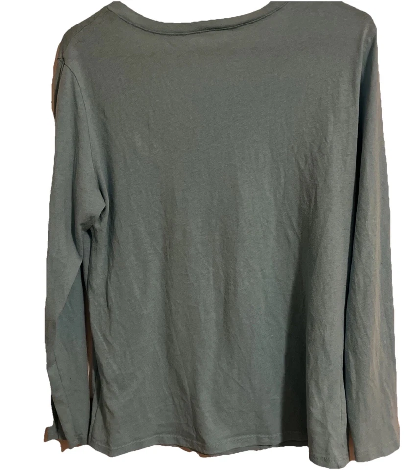 Camiseta Vintage Sesame Street Cookie Monster Mujer XL Manga Larga Azul Claro C1 Foto 4 de 4