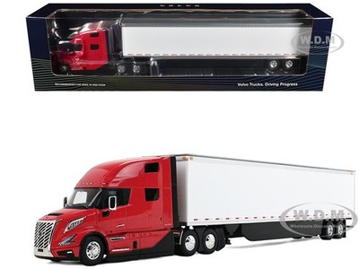 VOLVO VNL 860 SLEEPER & TRAILER RED & WHITE 1/50 DIECAST BY FIRST GEAR 50-3515