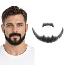 Realistic Fake Beard  Mustache Set for Men - Halloween Costume, Cosplay Accesso