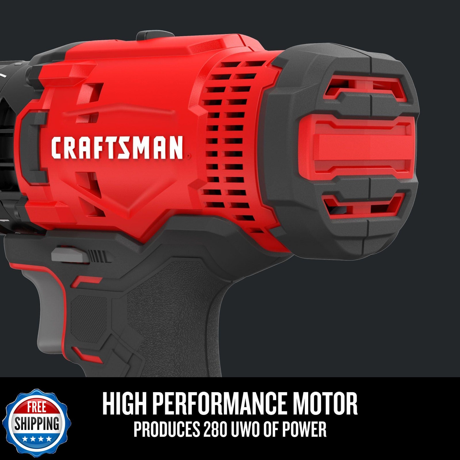 CRAFTSMAN V20 Cordless Drill/Driver Kit, 1/2 inch, Battery and Charger Includ