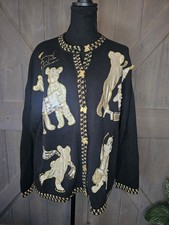 Vintage Teddy Bear Christmas Sweater sz XL