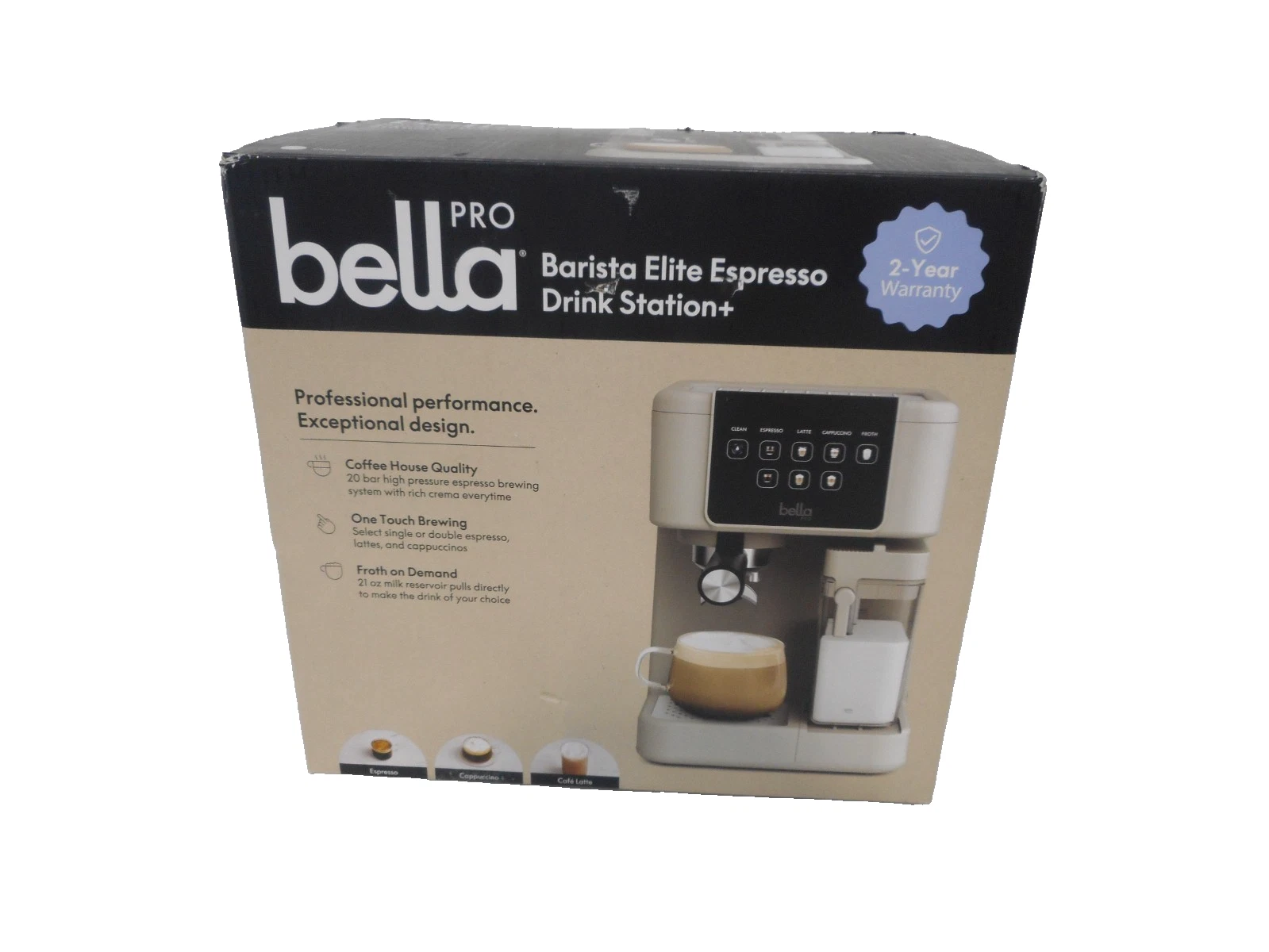 bella PRO - Barista Elite Espresso Station - Oatmilk