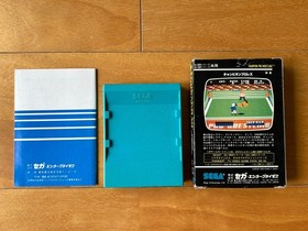 SEGA SG-1000 SC-3000 Champion Pro Wrestling Rare Blue Cartridge CIB Tested