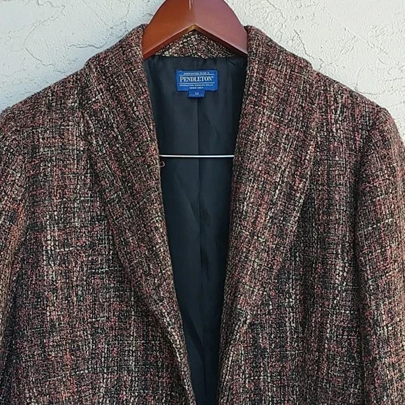 PENDLETON Blazer Jacket Button Front Women's Size… - image 10