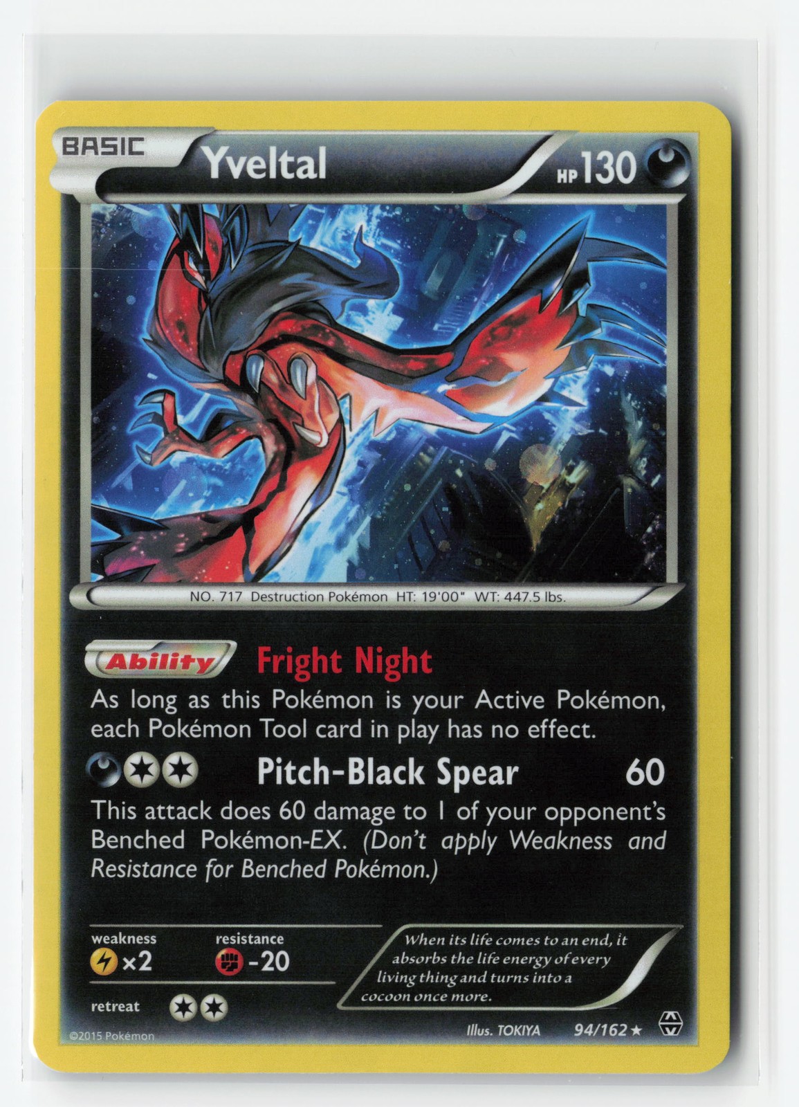 YVELTAL 94/162 COSMOS HOLO POKEMON TCG LP