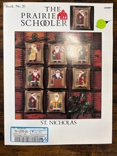 Vintage 1988 ST. NICHOLAS 20 The Prairie Schooler Cross Stitch Pattern Booklet