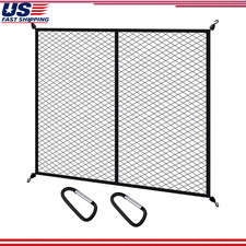 Cargo Net Pickup Truck Bed 4x4 Stretches To 7x7 Double Layer Heavy Duty Lo