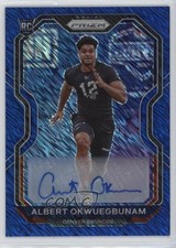 2020 Panini Prizm Rookie Blue Shimmer 3/25 Albert Okwuegbunam #316 Auto 3hd
