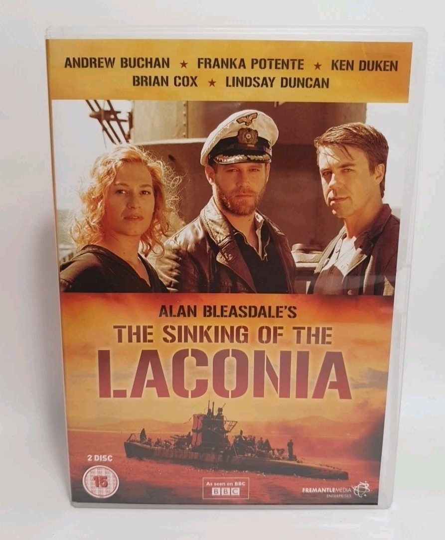 The Sinking of the Laconia 2010 DVD Brian Cox Alan Bleasdale 2 Disc Set Uk Dvd