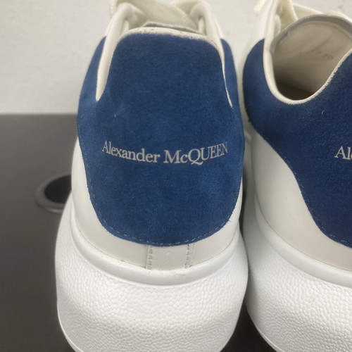 Alexander McQueen Men's Oversized Sneaker White / Blue 553770 Size 38.5 - Picture 6 of 11