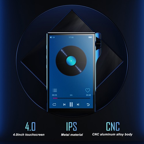 Hot MP3 Player 4in IPS Touch Screen BT4.0 16GB RAM 4 Core Digital Audio Player - Picture 12 of 24