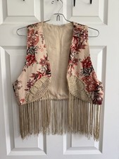 Women s Western Vest With Fringe, Size Medium