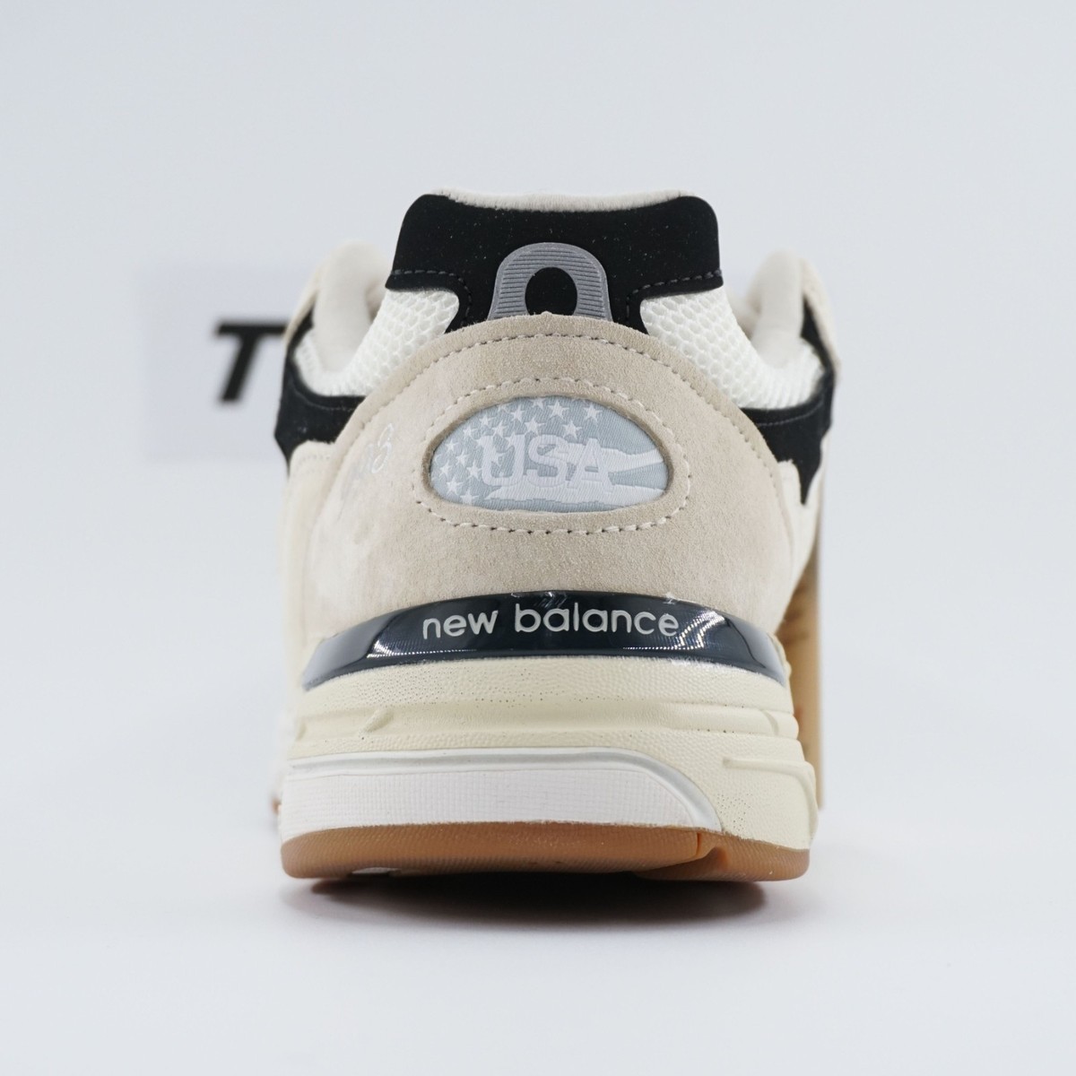 New Balance 993 Made In USA Teddy Santis Sea Salt Black Suede NB 