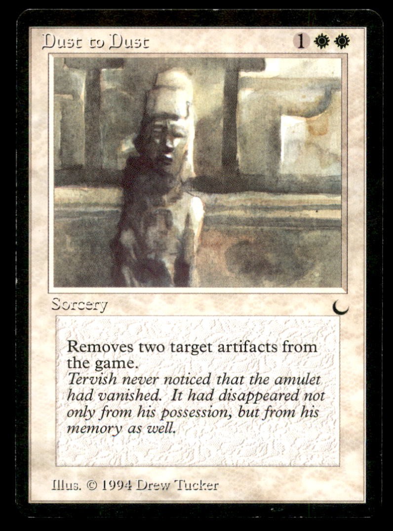 Dust to Dust LP Light Play The Dark MTG [6148]