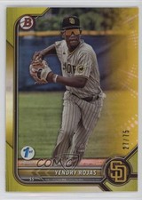 2022 Bowman Draft 1st Edition Yellow Foil 27/75 Yendry Rojas #BD-2 0su2